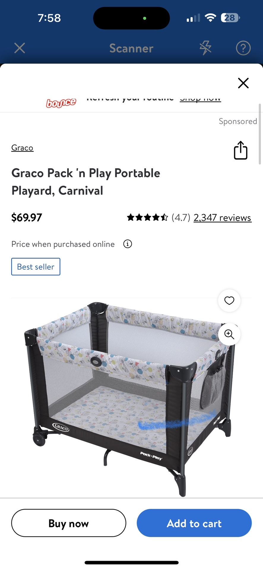 Graco pack n play carnival sale