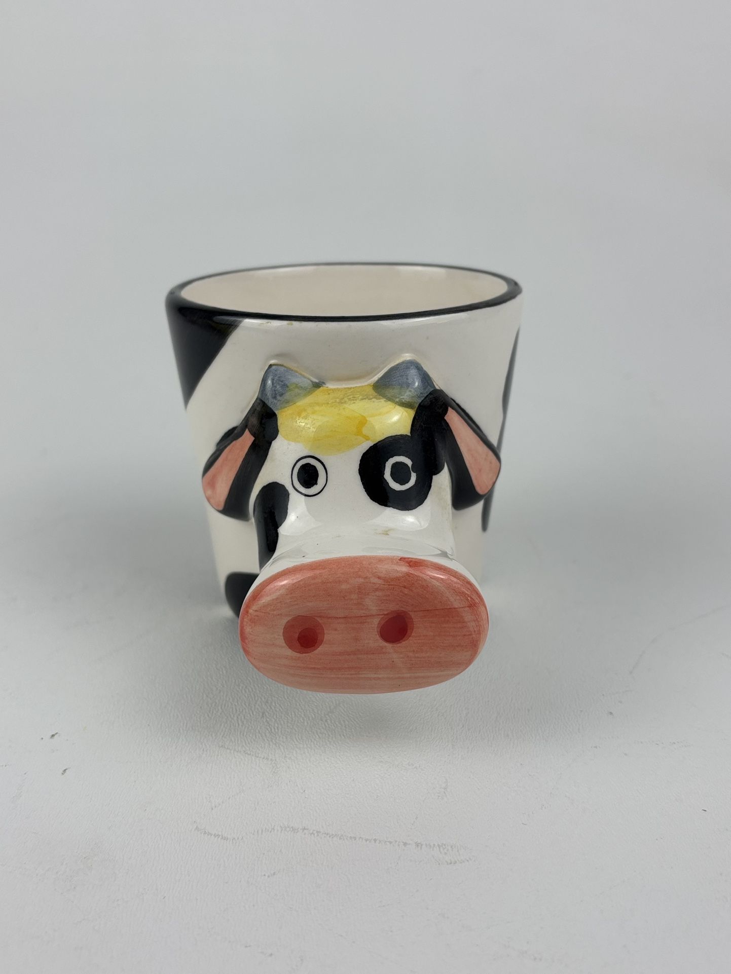 vintage Emerald Collection ceramic Holstein cow Rare coffee mug cup farmhouse