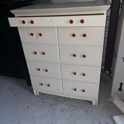 Tomlinson Vintage Antique White Dresser 