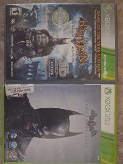 Batman Arkham Asylum & Origins Xbox 360 Games