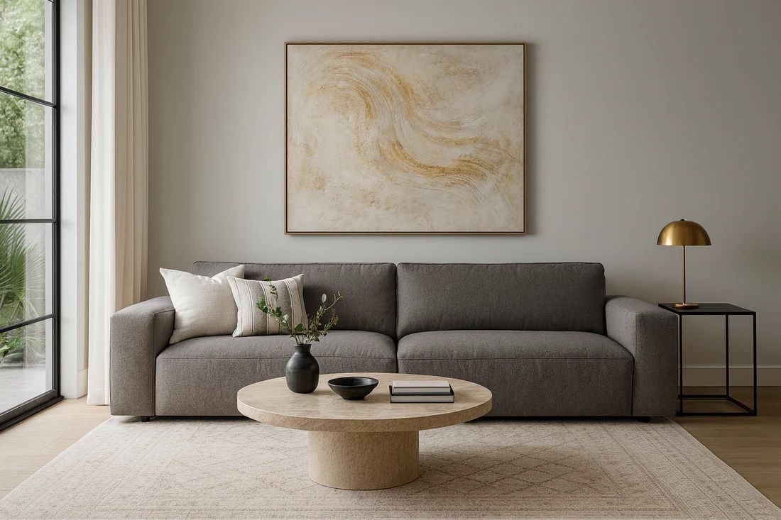 Four Hands Fenton Sofa Montford Onyx