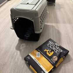 Dog Kennel + Dog Food 