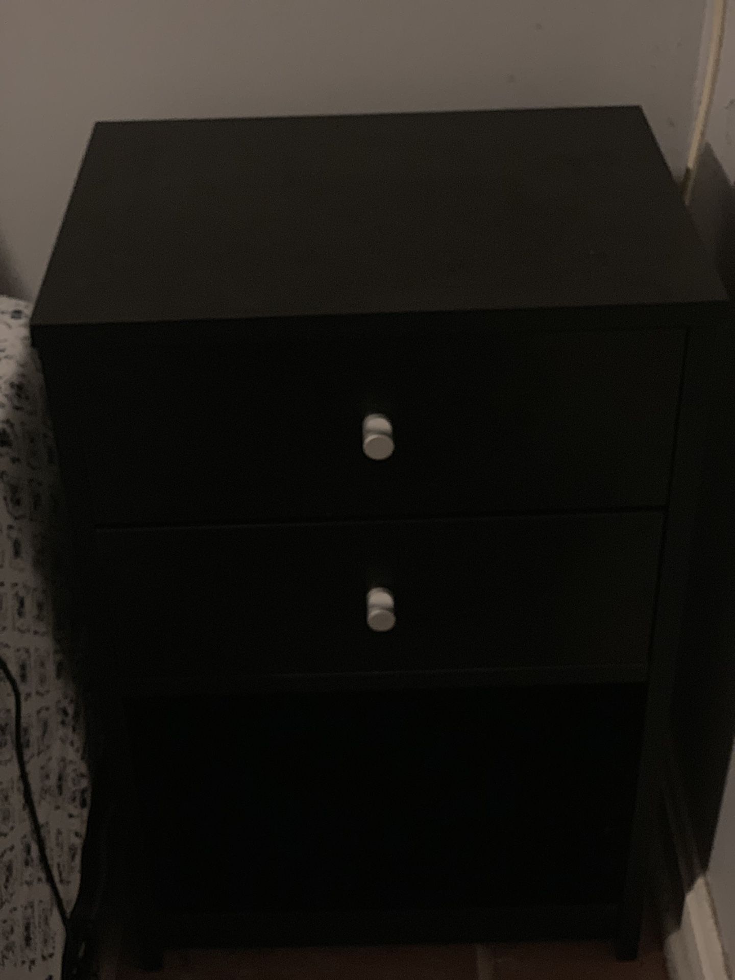 Black nightstand (must go by Friday)