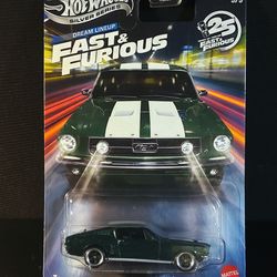 Hot Wheels Silver Series Dream Line Up Fast & Furious 67 Mustang Custom