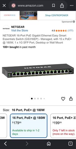 New in box Netgear 16-port Gigabit Ethernet Switch