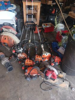 Lot of Stihl  echo and stihl Gas Outdoor Power Equipment
