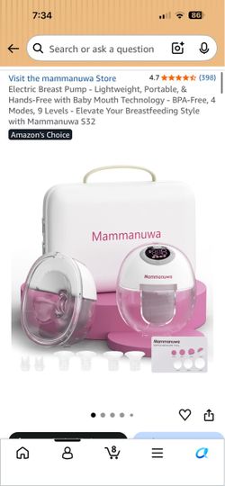 Mammanuwa S32 Wearable Electric Breast Pump