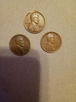 Lincoln Wheat Pennies 1(contact info removed) 1956 Lot of 3