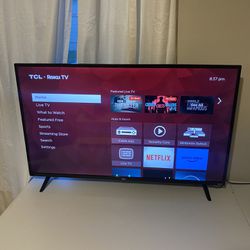 50” TCL Roku Tv With Remote