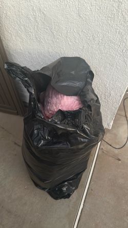Pink Fiberglass Insulation Bag unfaced