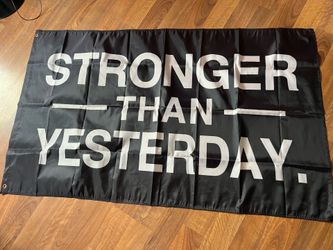 Stronger than yesterday large Bana tapestry brand new