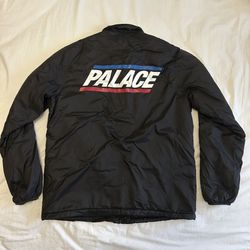 Palace Packable Sports Coach Jacket Black Size M SS17