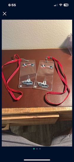 2011  New England Patriots lanyard,and Ticket Holder.