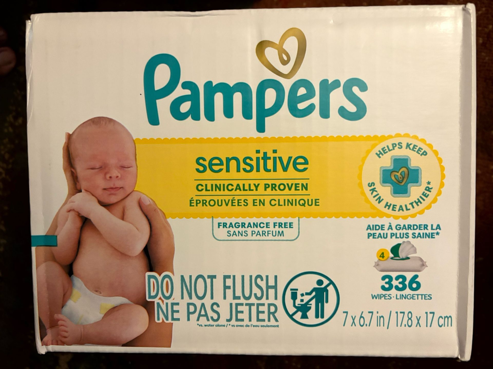 Pampers Sensitive Wipes - 336 Count 