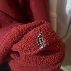 Sp5der Maroon Logo Hoodie Size Small