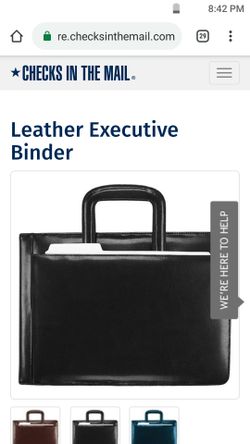 Leather Binder in good condition,