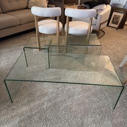 Coffee plus Side tables 