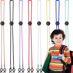 Face Mask Lanyards, Adjustable Length Mask Holders with Clips Elastic Lanyard Strap Comfortable Around the Neck