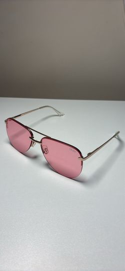 Quay High Key pink Aviator Frame
