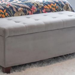 Shoe storage ottoman
