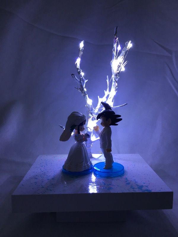 Goku And Chi Chi Night Light / Custom DBZ Lamp / Dragon ball DragonballZ