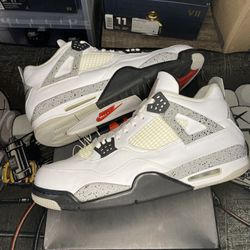 Jordan 4 White Cement Size 14