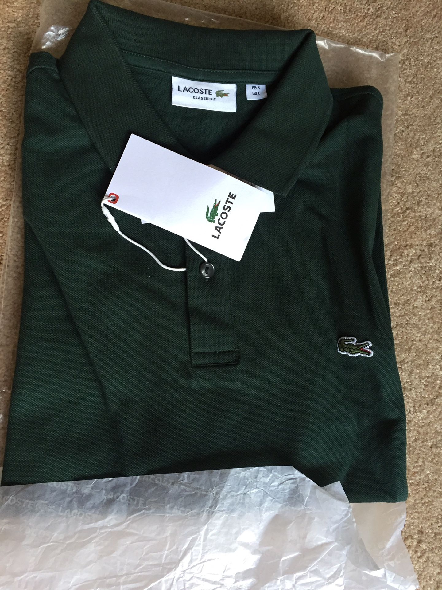 Lacoste polos brand new