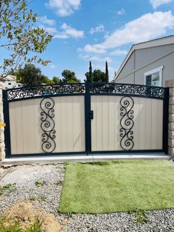 Wrought iron gates