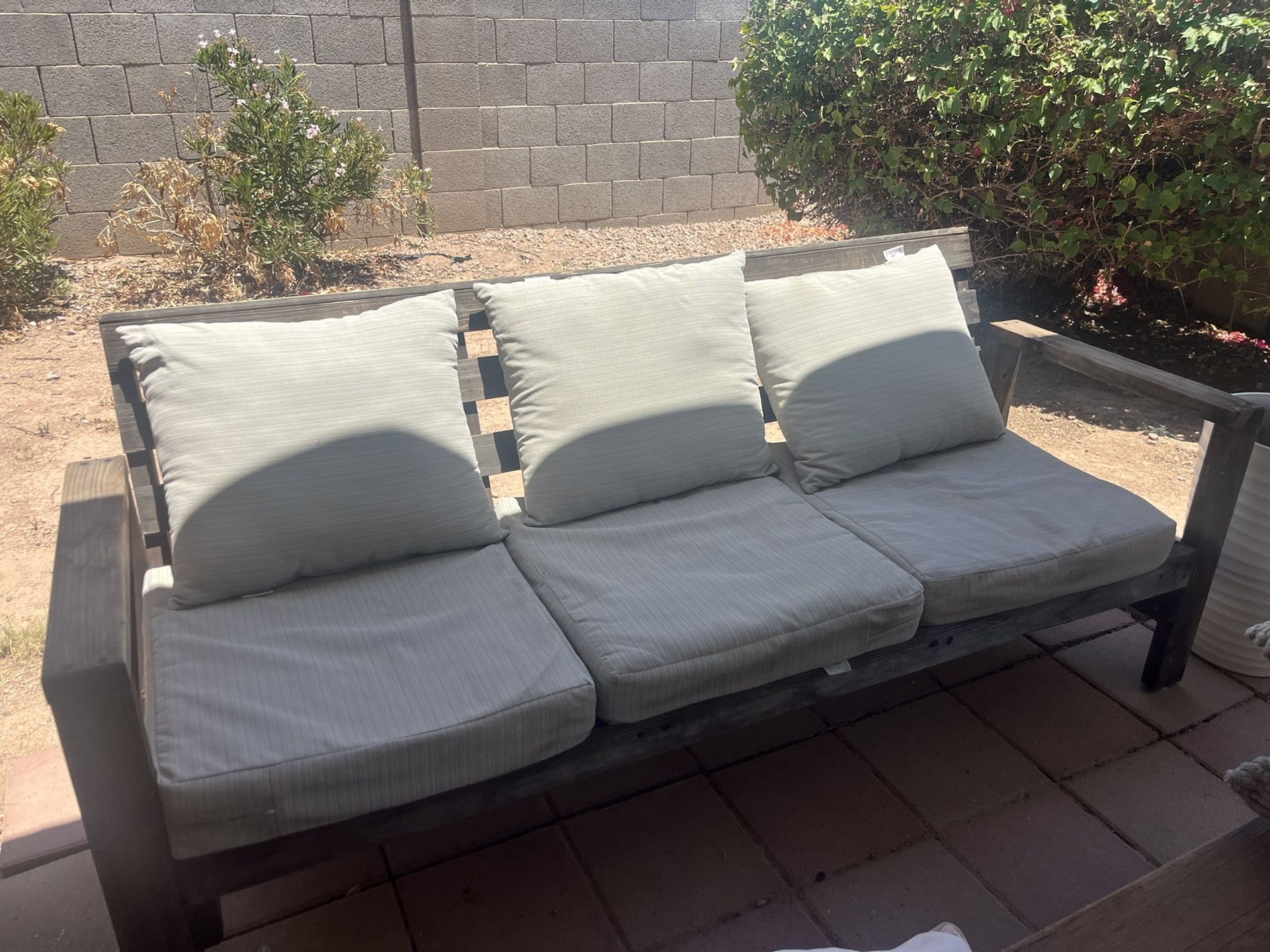 Wooden Outdoor Couch