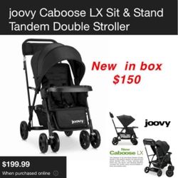 New in box Joovy caboose LX sit & stand double stroller $150 cash only east Palmdale 