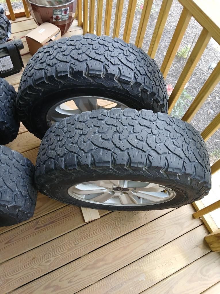 BF Goodrich All Terrian -L T245/70R17, Ford 17in rims