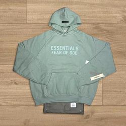 Green/blue essentials hoodie