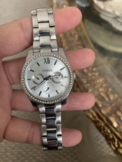 Fossil Silver Ladies Diamond Watch make reasonable offer