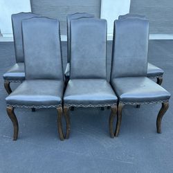 Leather Dinning Room Chairs 