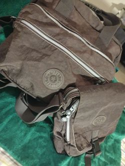 Kipling brown crossbody bag and travel bag $100