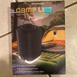 Camp Light Power, Bank, And Air Pump New