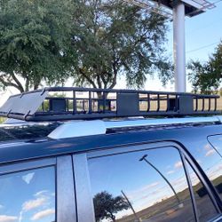 New In Box $115 Roof Rack Cargo Basket Universal 64x39” Car Top Luggage Holder Carrier 150 LBS max