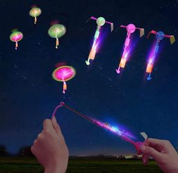 LED Slingshot Helicopters