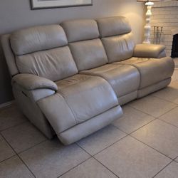 PLUSH 3 SEAT RECLINING SOFA