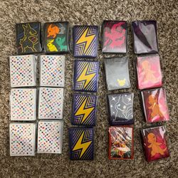 Lot of 20 Pokémon Card Sleeve Packs (65 per pack)
