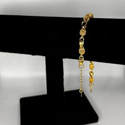 24 Karat Gold Fantasy Anklet/Bracelet
