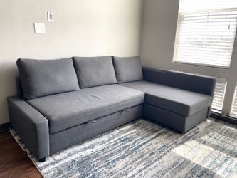 Gray Sleeper Sectional with Storage