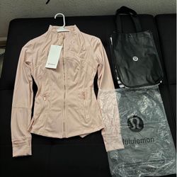 Pink lululemon women’s define jacket 