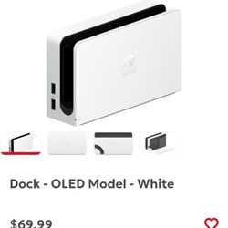 White Nintendo Switch Dock