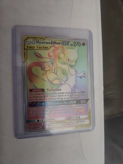 Pokemon card mewtwo&Mew gx