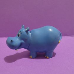 Vintage Doley Noahs Ark Blue Hippo Play Set HIPPOPOTAMUS veggie Tales.
