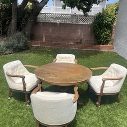 Antique Table And Chairs