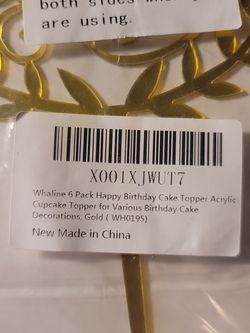 12 Birthday Cake Toppers Thumbnail
