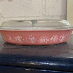 Vintage Pyrex Oval Covered Casserole Dish