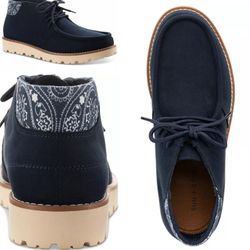 New Size 12 Navy Suede Chukka Boot